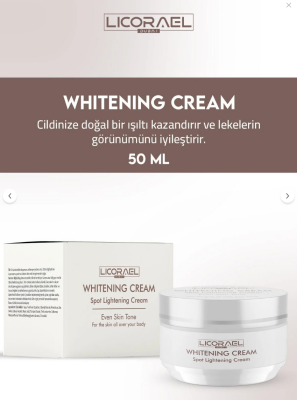 Licorael Dubai Whıtenıng Cream Leke Karşıtı Beyazlatıcı Krem 50ml - Licoreal Dubai 