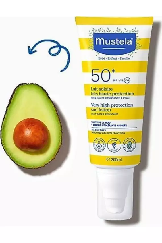Mustela Spf50 Çok Yüksek Koruma Faktörlü Güneş Losyonu 200ml Hydrabebe Vücut Losyonu 100ml - 2