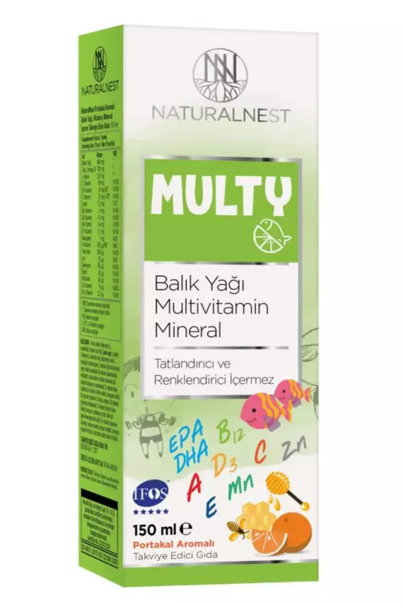 NaturalNest Multy Balık Yağı Şurup 150 ml - 1