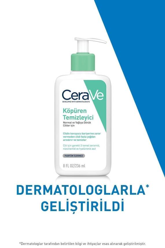 Cerave Normal Ve Yağlıya Dönük Ciltler Için Köpüren Temizleyici 236ml - 4
