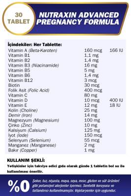 Nutraxin Advanced Pregnancy Formula 30 Tablet - 2