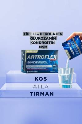 Nutraxin Artroflex Easy Move Saşe 30x6 gr - Glukozamin, Kondroitin, Msm, Bromelain, Kolajen, Bamya Çiçeği - 2
