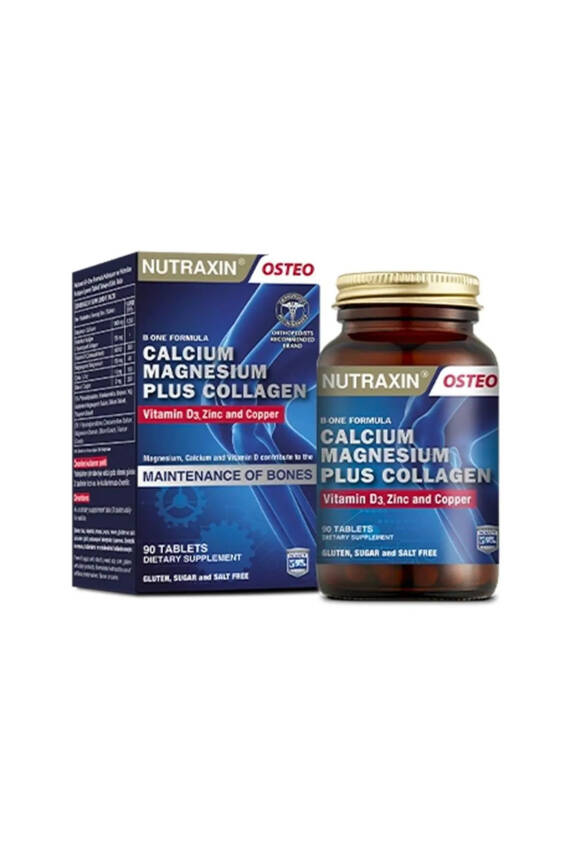 Nutraxin B-One Formula - Özel Destek 90 Tablet Kalsiyum Kolajen Tip1 Magnezyum Bakır - 1