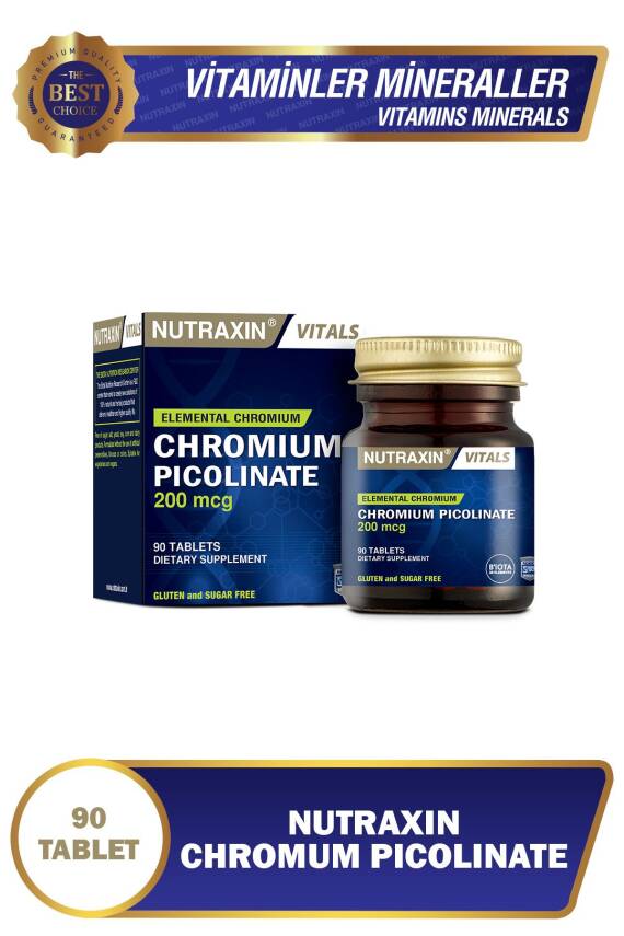 Nutraxin Chromium Picolinate 200 mcg 90 Tablet - 1