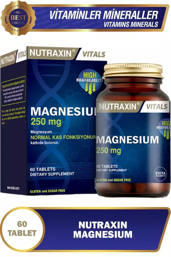 Nutraxin Magnezyum 60 Adet Tablet 250 Mg - 1