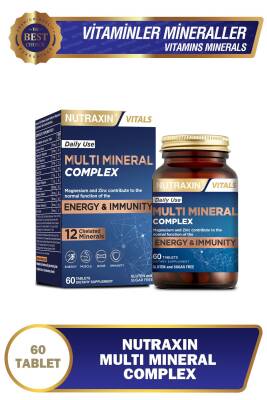 Nutraxin Multi Mineral Complex 60 Tablet Magnezyum, Kalsiyum, Çinko, Demir, İyot, Krom - 1