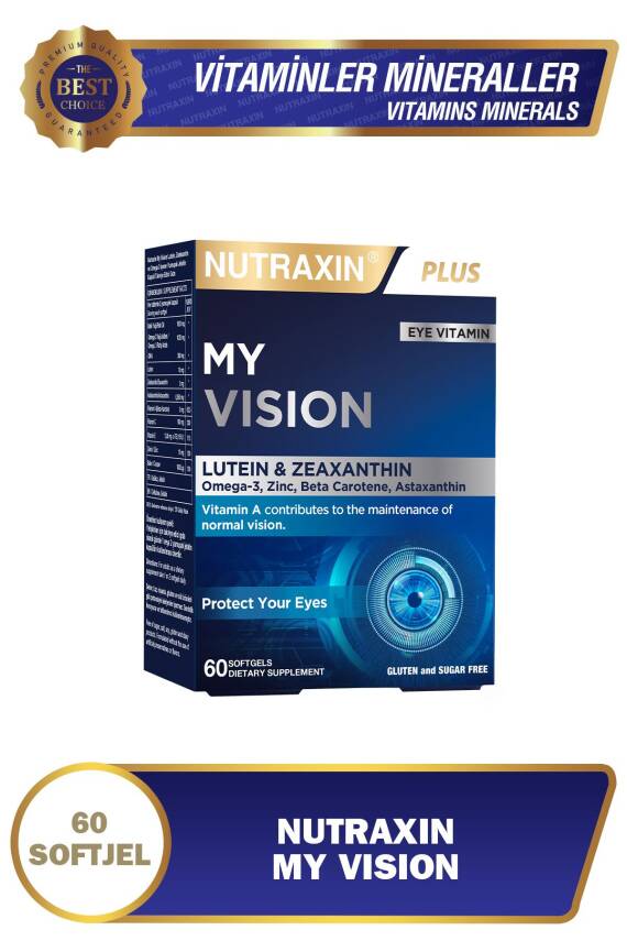 Nutraxin Plus My Vision Lutein Zeaksantin 60 Kapsül - 1