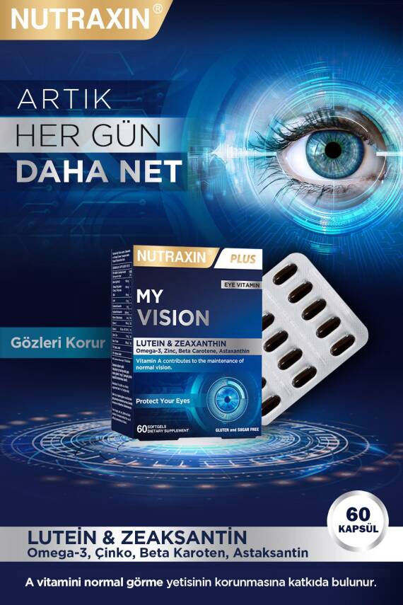 Nutraxin Plus My Vision Lutein Zeaksantin 60 Kapsül - 2