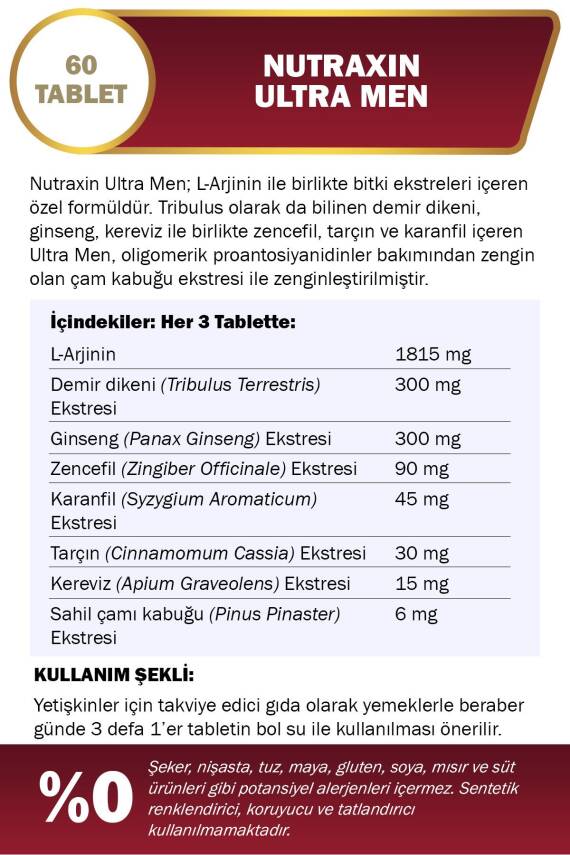 Nutraxin Ultra Men 60 Tablet - 2