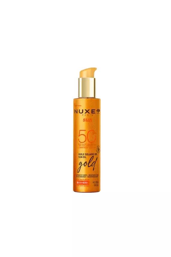 Nuxe Sun SPF50 Gold Altın Parıltılı 150 ml Güneş Yağı - 1