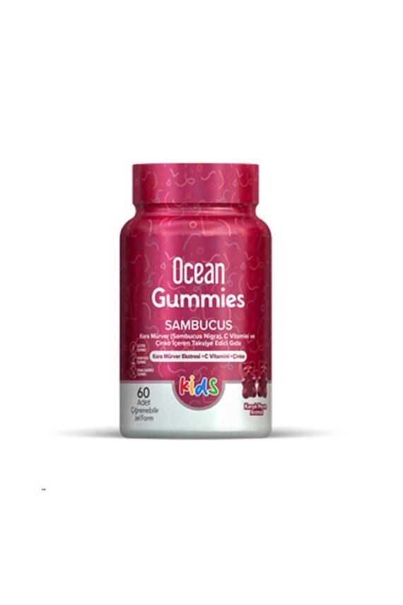 Ocean Gummies Sambucus 60 Adet Çiğnenebilir Jel Form - 1