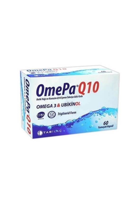 Omepa Q10 Omega 3 Ubiquinol 60 Kapsül 8680133001123 - 1
