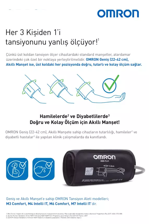 Omron M2 Basic Üst Koldan Ölçer Dijital Tansiyon Aleti - 6