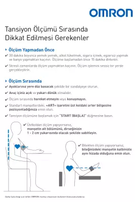 Omron M2+ HEM-7146-E Hafızalı Geniş Manşetli Üst Koldan Ölçer Dijital Tansiyon Aleti - 5