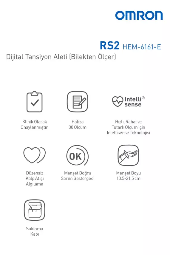 Omron Rs2 Bilekten Ölçer Tansiyon Aleti - 3
