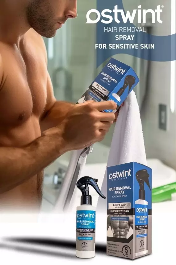 Ostwint Hassas Ciltler Için Tüy Dökücü Sprey 150 ml Erkek - 2
