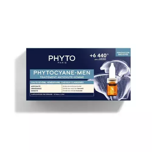 Phyto 12x5 ml Phytocyane Erkek Tipi Kronik Saç Dökülmesi Karşıtı Bakım Serumu - 1