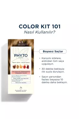 Phyto Color 6.3 Koyu Kumral Dore Yeni Seri Saç Boyası - 3