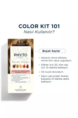 Phyto Color 6.3 Koyu Kumral Dore Yeni Seri Saç Boyası - 4