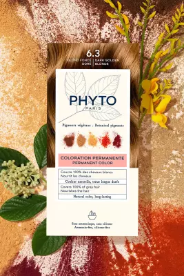 Phyto Color 6.3 Koyu Kumral Dore Yeni Seri Saç Boyası - 7