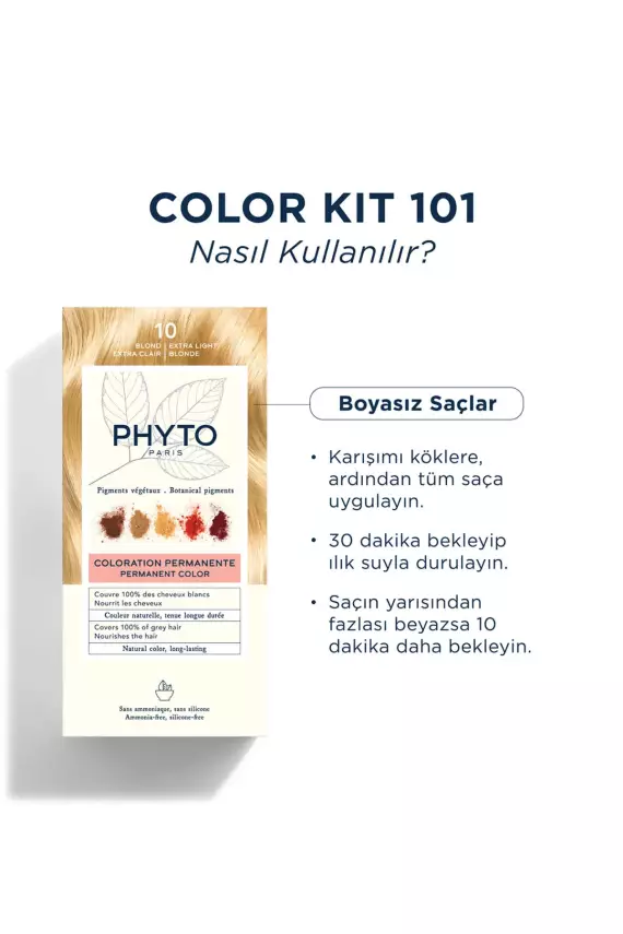 Phyto Color Saç Boyası 10 Extra Hafif Sarı - 3