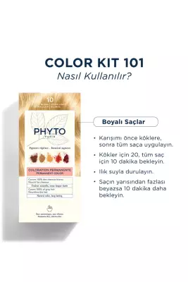 Phyto Color Saç Boyası 10 Extra Hafif Sarı - 4