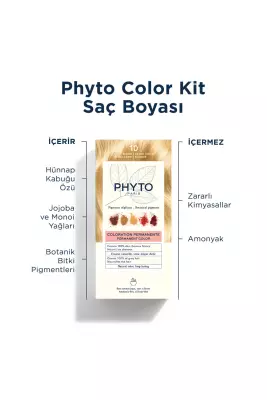 Phyto Color Saç Boyası 10 Extra Hafif Sarı - 5