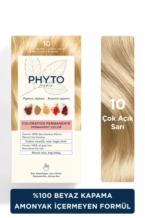 Phyto Color Saç Boyası 10 Extra Hafif Sarı - 1