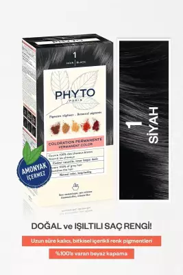 Phyto Phytocolor 1 Siyah Saç Boyası - 1