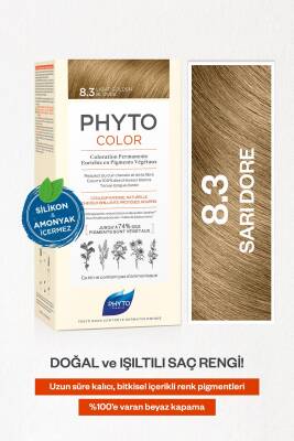Phyto Phytocolor 8.3 Light Golden Blonde 8.3 Sarı Dore Bitkisel Saç Boyası - 1