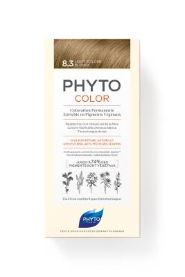 Phyto Phytocolor 8.3 Light Golden Blonde 8.3 Sarı Dore Bitkisel Saç Boyası - 5