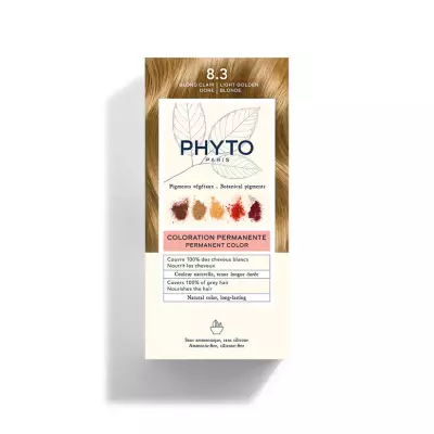 Phyto Phytocolor 8.3 Light Golden Blonde 8.3 Sarı Dore Bitkisel Saç Boyası - 1