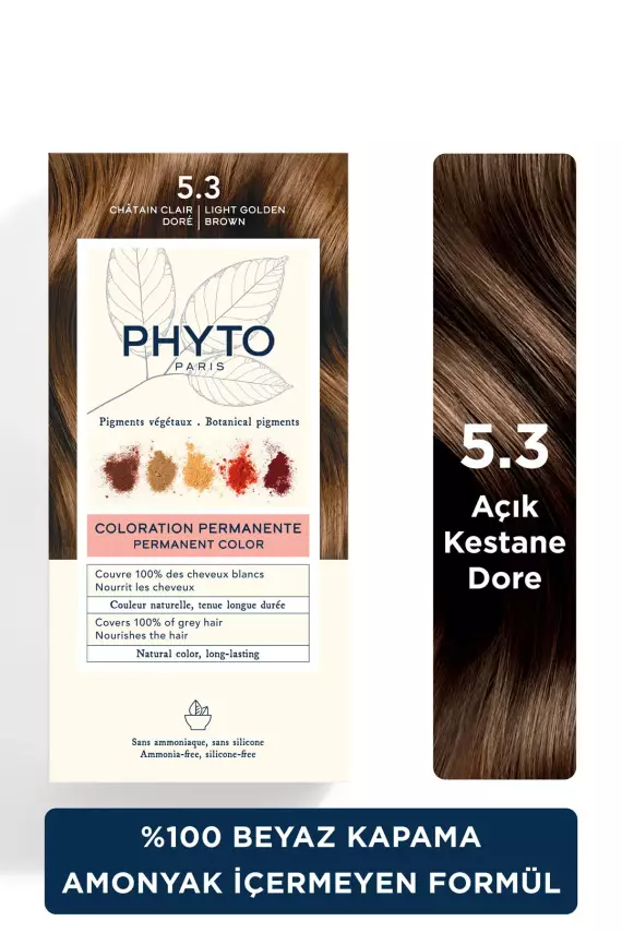 Phyto Phytocolor Bitkisel 5.3 Açık Kestane Dore Saç Boyası - 1