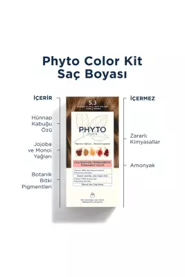 Phyto Phytocolor Bitkisel 5.3 Açık Kestane Dore Saç Boyası - 3