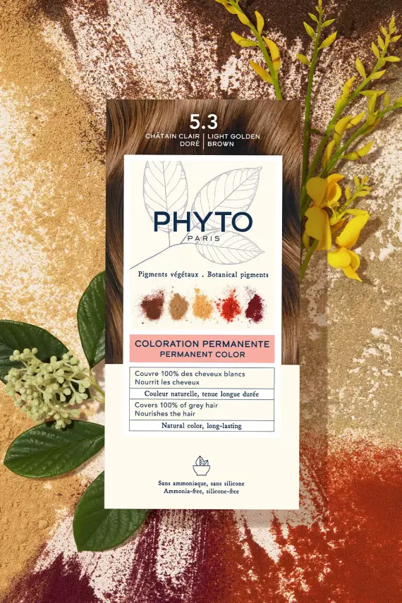 Phyto Phytocolor Bitkisel 5.3 Açık Kestane Dore Saç Boyası - 7