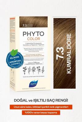 Phyto Phytocolor 7.3 Golden Blonde 7.3 Kumral Dore Bitkisel Saç Boyası - 1