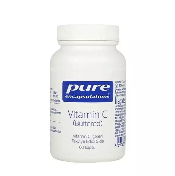Pure Encapsulations Vitamin C Buffered 60 Kapsül - 1