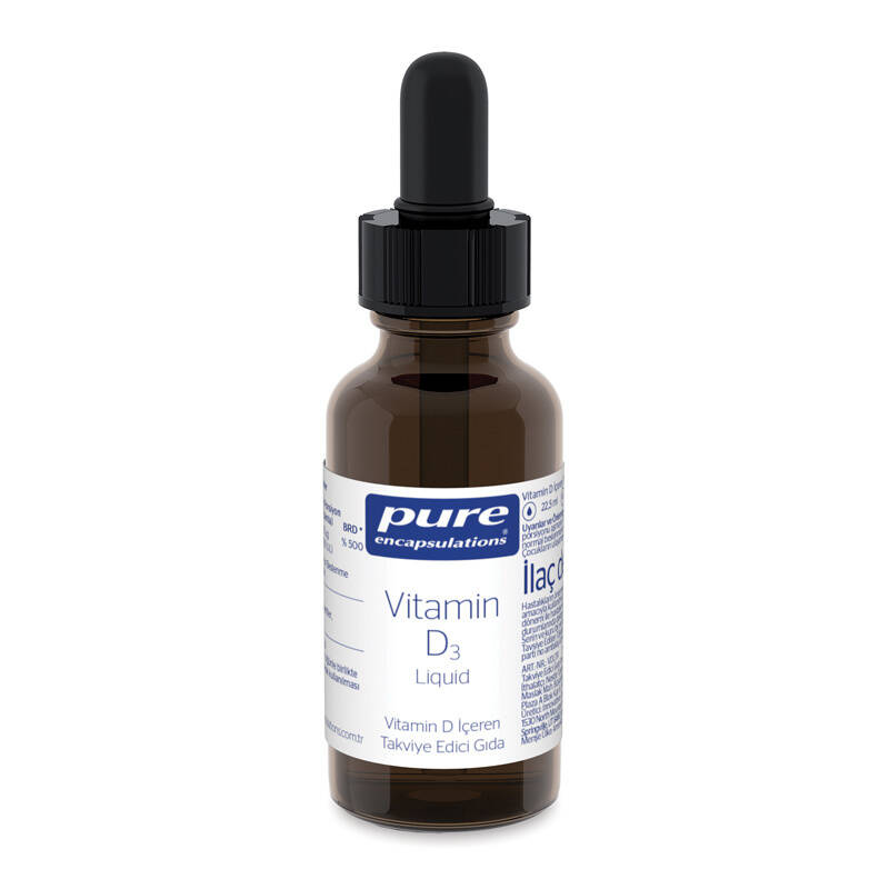 Pure Encapsulations Vitamin D3 22.5 ml Damla - 1