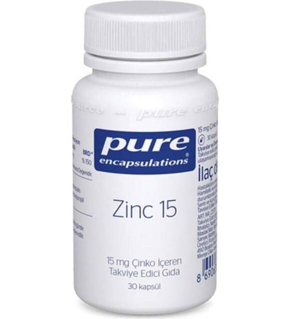 Pure Encapsulations Zinc 15 mg 30 Kapsül - 1