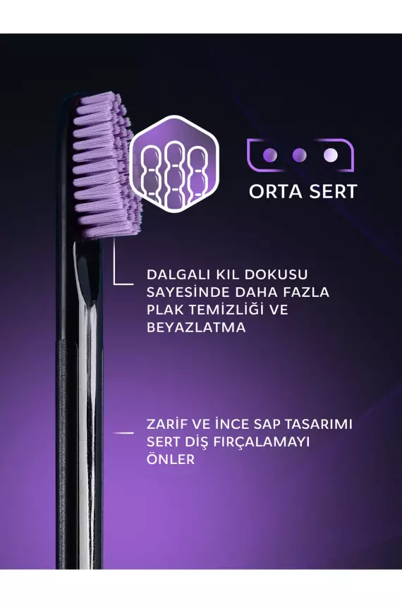 R.O.C.S. Black Edıtıon Beyazlatıcı Diş Fırçası Siyah Kıl - 2