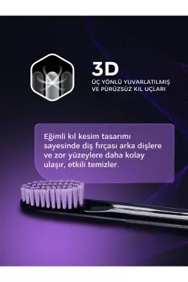 R.O.C.S. Black Edıtıon Beyazlatıcı Diş Fırçası Siyah Kıl - 3