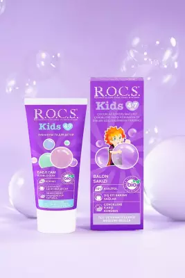 R.O.C.S. Kids 4-7 Yaş Diş Macunu Balon Sakızı 45g - 1