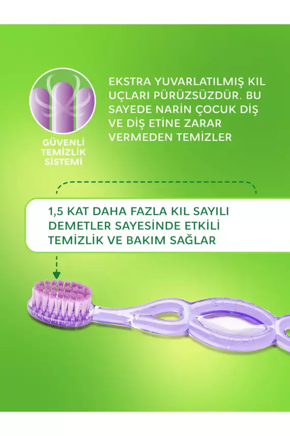 R.O.C.S. Rocs Kıds 3-7 Yaş Diş Fırçası - Yeşil Renk - 2