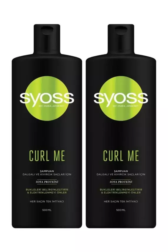 Syoss Curl Me Bukle Belirginleştirici Şampuan 500 ml 2'li - 1