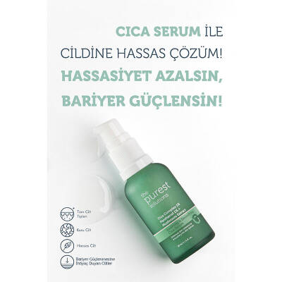 The Purest Solutions 30 ml Hassas Ciltler için Kızarıklık Karşıtı Cica Serum - 2