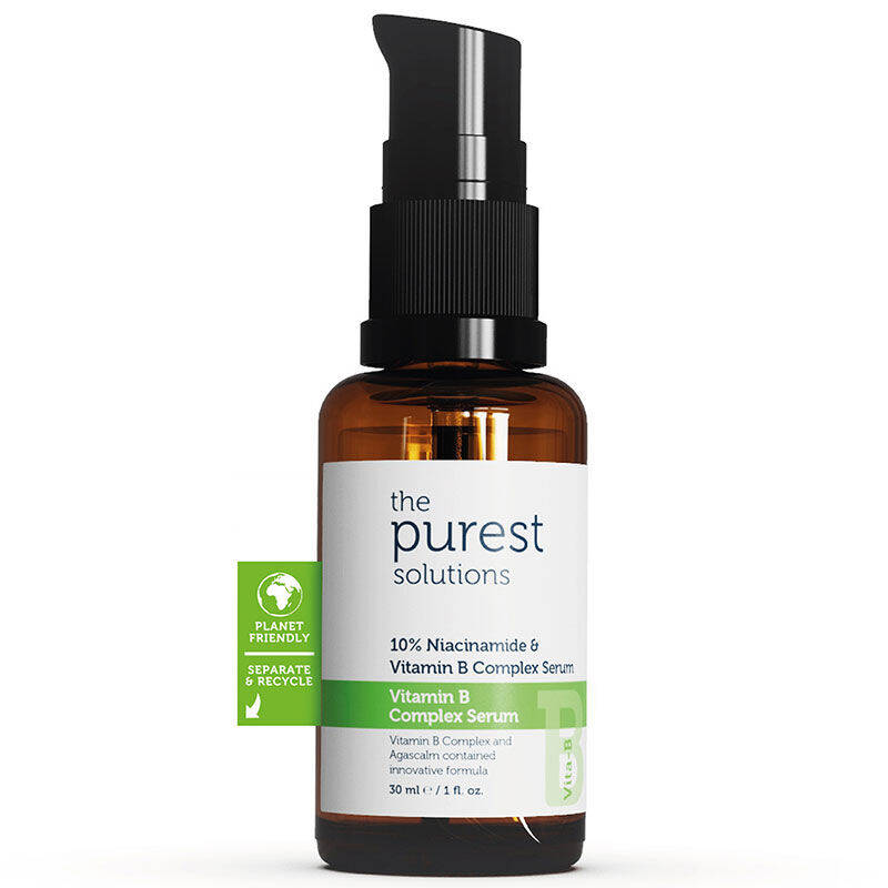 The Purest Solutions 30 ml Vita-B Niacinamide Vitamin B Complex Cilt Bakım Serumu - 1