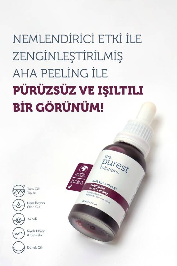 The Purest Solutions AHA 10% + 30 ml BHA 2% Peeling Solution Exfoliating Facial Peeling - 2