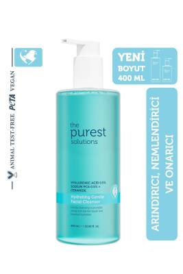 The Purest Solutions Kuru ve Karma Ciltler İçin Hydrating 400 ml Nazik Yüz Temizleyici - 1