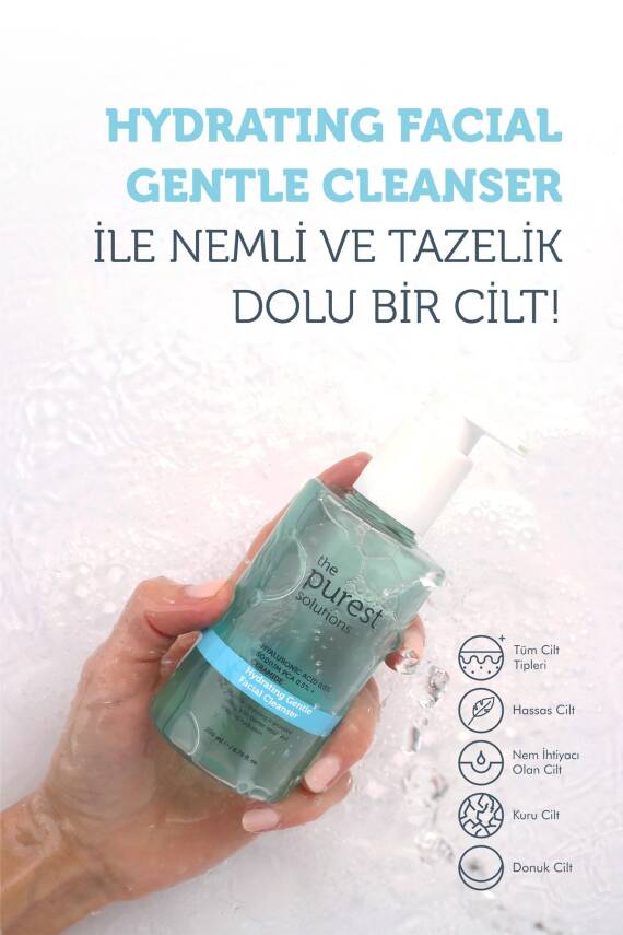 The Purest Solutions Kuru ve Karma Ciltler için Nemlendirici ve Bariyer Onarıcı Temizleme Jeli 200 ml - 2