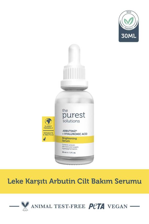 The Purest Solutions Arbutin 2% + 30 ml Hyaluronic Acid Brightening Serum - 1